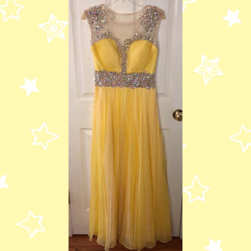 Yellow prom dress